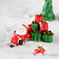 thumbnail image 4 of Dream Lifestyle 1Pc Christmas Santa Snowman Train Mini Figurine DIY Fairy Landscape Decoration, 4 of 8