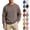 Dark Gray, variant on Dvprdro Mens Fleece Sweatshirts Crew Neck Long Sleeve Lightweight Pullover Casual Basic Solid for Men