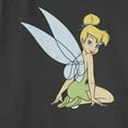 thumbnail image 2 of Junior's Peter Pan Tinker Bell Distressed Wings Portrait Sweatshirt Black Large, 2 of 4