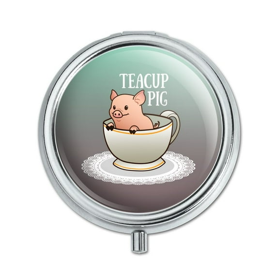 Teacup Pig Pill Case Trinket Gift Box