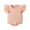 Pink, variant on Newborn Baby Girls Jumpsuit Infant Fly Sleeve Ruffles Solid Color Loose Fit Adorable Bodysuit Size 0 M-3 M