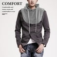 thumbnail image 4 of unbranded Capucha Y Cuello Falso Desmontable Gris Para Complementar Prendas Y Estilo Diario, 4 of 6