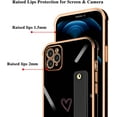 thumbnail image 2 of Compatible with iPhone 11 Pro Case Thin for Women Girls,Soft TPU Plating Bumper Wristband Holder Bling Phone Case Slim Anti-Scratch Shockproof Love Heart Cute Case Cover(Elegant Black), 2 of 14