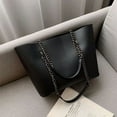 thumbnail image 1 of LHSHID Large Capacity Fashion Shoulder Bags For Women Chains PU Leather Handbag Totes Luxury Top-handle Travel Bag bolsa feminina, 1 of 6