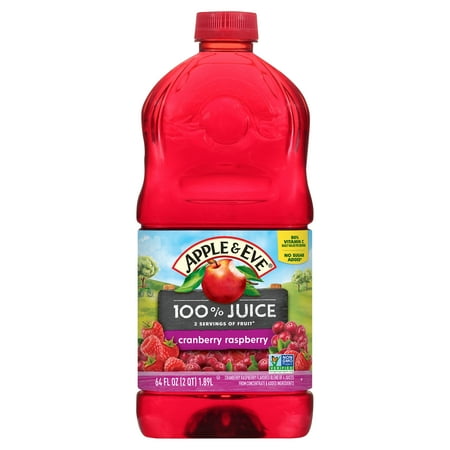 Apple & Eve 100% Cranberry Raspberry Juice, 64 Fl. Oz.