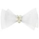 thumbnail image 1 of KAKOWELY Pinza para el pelo con lazo de novia, con perlas, para boda, con lazo de tul, para tocado, 1 of 4