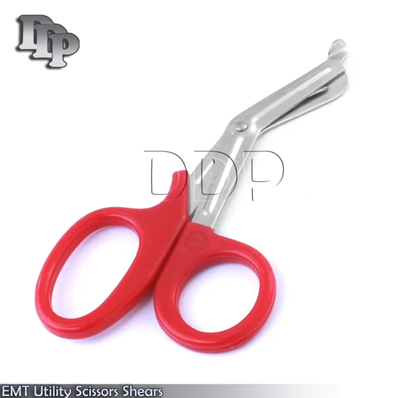 Red Utility Scissors 5.5" Multi-Purpose Diy Ems Emt Universal Shears Instruments