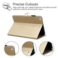 thumbnail image 6 of iPad Case 10.2", iPad 7th Generation Case Cover, Allytech Premium PU Leather Butterfly Design Smart Cover Auto Sleep Wake Slim Lightweight Shockproof Folio Stand Case for Apple iPad 10.2" 2019,Gold, 6 of 7