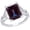 Alexandrite, variant on 1 Carat Emerald LAB GROWN Emerald and LAB GROWN Diamond Engagement Ring (0.5ct Center, AAAA Heirloom Quality) RISV10W3AM Platinum