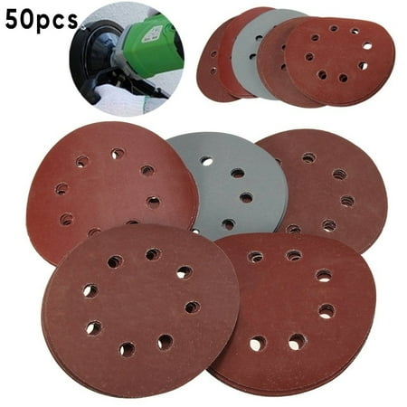 

50pcs/Set 5 Grit 800 1000 1500 2000 3000 Sanding Discs Sandpaper Hook Loop