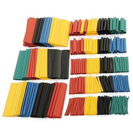 - Heepo 328 Pcs 8 Size Assortment Heat Shrink Tube Tubing Sleeving Wrap Wire Cable Kit