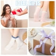 thumbnail image 6 of Bocaoying 6 Pairs Fuzzy Non Slip Socks, Fuzzy Socks for Women, Hospital Slipper Socks with Grippers, Winter Fluffy Socks for Women(Grips A), 6 of 7