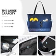 thumbnail image 3 of Fotbe Retro Blue Glitter Bolsa de Viaje para Playa - Resistente al Agua, Bolsa Tote de Gran Capacidad y Ligera con 7 Bolsillos para Mujeres y Hombres, 3 of 7