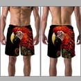 thumbnail image 3 of luoweisi Men's Beach Shorts Quick Dry Swim Trunks with Mesh Lining Parrot 2XL, 3 of 5
