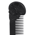 thumbnail image 3 of Peine de bolsillo para Barba, aleación de Zinc, patrón de calavera, peinado, bigote, aceite para dar forma al cabello, 3 of 8