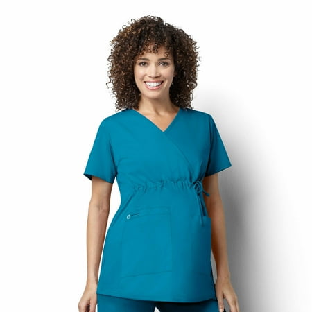 

WonderWink WonderWORK 145-Maternity Mock Wrap Scrub Top
