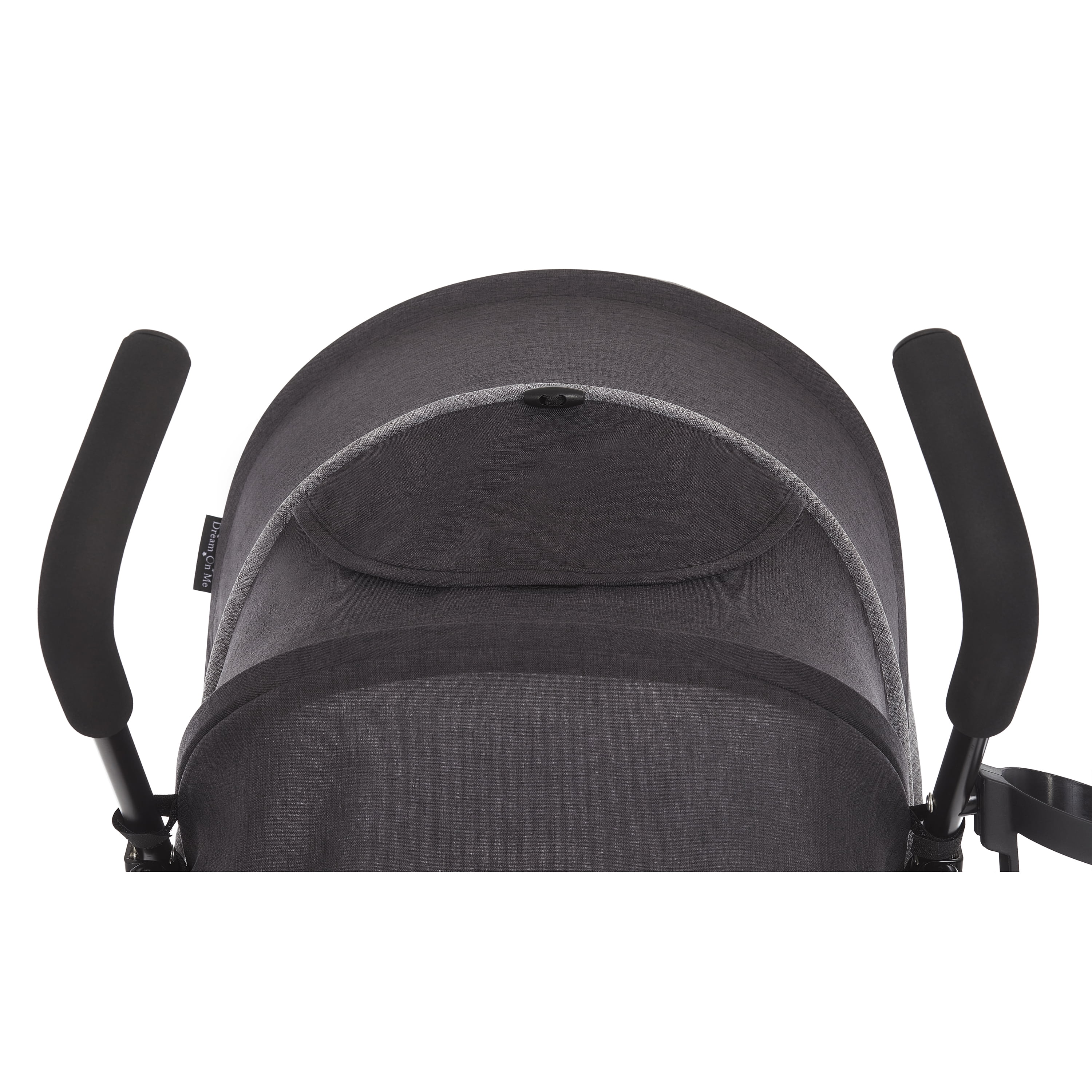 Dream On Me Vista Moonwalk Stroller | Lightweight Infant Stroller with Compact Fold | Multi-Position Recline | Canopy with Sun Visor | Perfect for Traveling and Theme Parks, Black