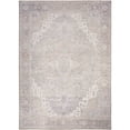 thumbnail image 2 of Nourison Vintage Washables 5'3" x 7'3" Light Blue Vintage Indoor Rug, 2 of 10