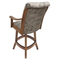 thumbnail image 2 of Tobias Designs Casa 26" Swivel Wood Counter Stool in Poet Desert Brown, 2 of 2