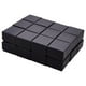 thumbnail image 1 of Paquete de 24 cajas para anillos de joyería, cajas de joyería de cartón cuadradas Kraft para joyería, fiesta de boda, regalo del Festival del Día de San Valentín negro, 1 of 5
