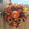 thumbnail image 5 of Escultura de arte de pared de metal para tienda, coronas decorativas de Halloween para puerta de entrada al aire libre, suministros para coronas de Halloween, decoraciones de guirnaldas de, 5 of 5