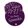 thumbnail image 1 of Inkdotpot Let Love Sparkle Wedding Bottle Tag Real Silver Foil Favor Hang Tags Pack Of 100, 1 of 6
