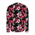 thumbnail image 6 of Xdegoge Plus Size Tops for Women Long Sleeve Crew Neck Shirts Trendy Floral Pleated Oversized T-Shirts Tunic Loose Cotton Tees Dressy Casual Blouses Camisas Para Mujer Manga Larga, 6 of 6
