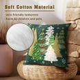 thumbnail image 4 of Christmas Trees Pillow Covers 16x16 Set of 2, Green Xmas Trees Snowflakes Decorative Throw Pillow Cases Double Sided Printed Cushion Cover for Sofa Couch Outdoor Home Decor, 4 of 4