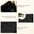 thumbnail image 3 of Unique Bargains Mini Cosmetic Bag Multiple Pocket Storage Women Makeup Bag Pouch Black, 3 of 7