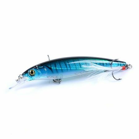 1 Pcs Topwater Wobbler 3D Eyes Fishing Lure Minnow 11cm 13.4g Hard Bait 3 Fish Hooks CrankFish Bait Floating Fishing Tackle