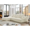 thumbnail image 5 of Cloud Couch Sectional, 110" L-Shaped Modular Sofa for Living Room, Boneless Upholstered Couch with Free Combination, Melange Velvet, Beige - Easy Assembly, 5 of 10