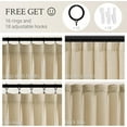 thumbnail image 2 of 94 Inch Length Pinch Pleat Linen Curtains Drapes 2 Panels Set,Hooks Sense of Design Semi Sheer Elegance Window Curtains Living Room Bedroom,Half Price Drapes 94 inches Long Set of 2, 2 of 8