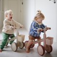 thumbnail image 4 of Bicicleta de equilibrio para niños pequeños mushie Mini de 4 ruedas, rosa empolvado, 4 of 9