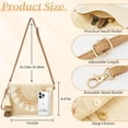 thumbnail image 3 of Small Straw Purse for Women Summer Clutch Purses Beach Woven Envelope Bag Raffia ,Straw Crossbody Bag boho, 3 of 6