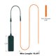 thumbnail image 4 of Tira de luces de neón MaxLax EL Wire naranja de 5 m con paquete de baterías, 4 of 7