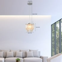 Miumaeov 3-Light Crystal Pendant Light Fixture Kitchen Island Chandelier Hanging Ceiling Lamp For Dining Room