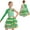 Green, variant on TiaoBug Kids Girls Christmas Candy Cane Costume Ballet Dance Ice Skating Tiered Tutu Dress Red 6
