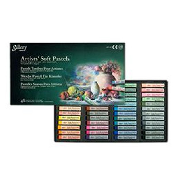 Mungyo Gallery Artists' Soft Pastel Squares Cardboard Box Set of 48 -  Assorted Colors 