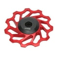thumbnail image 1 of Bike  Mountain Bike Rear Derailleur Pulley 11T Rear  Wheel Guide Roller Tension Wheel with Bearing, 1 of 7