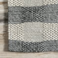 thumbnail image 3 of Sophie Striped Wool Area Rug, 6' x 9', Joey Grey, 3 of 5
