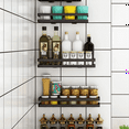 thumbnail image 3 of Spice Rack Kitchenware Wall-Mounted Punch-Free Household Storage Drain A, 3 of 6
