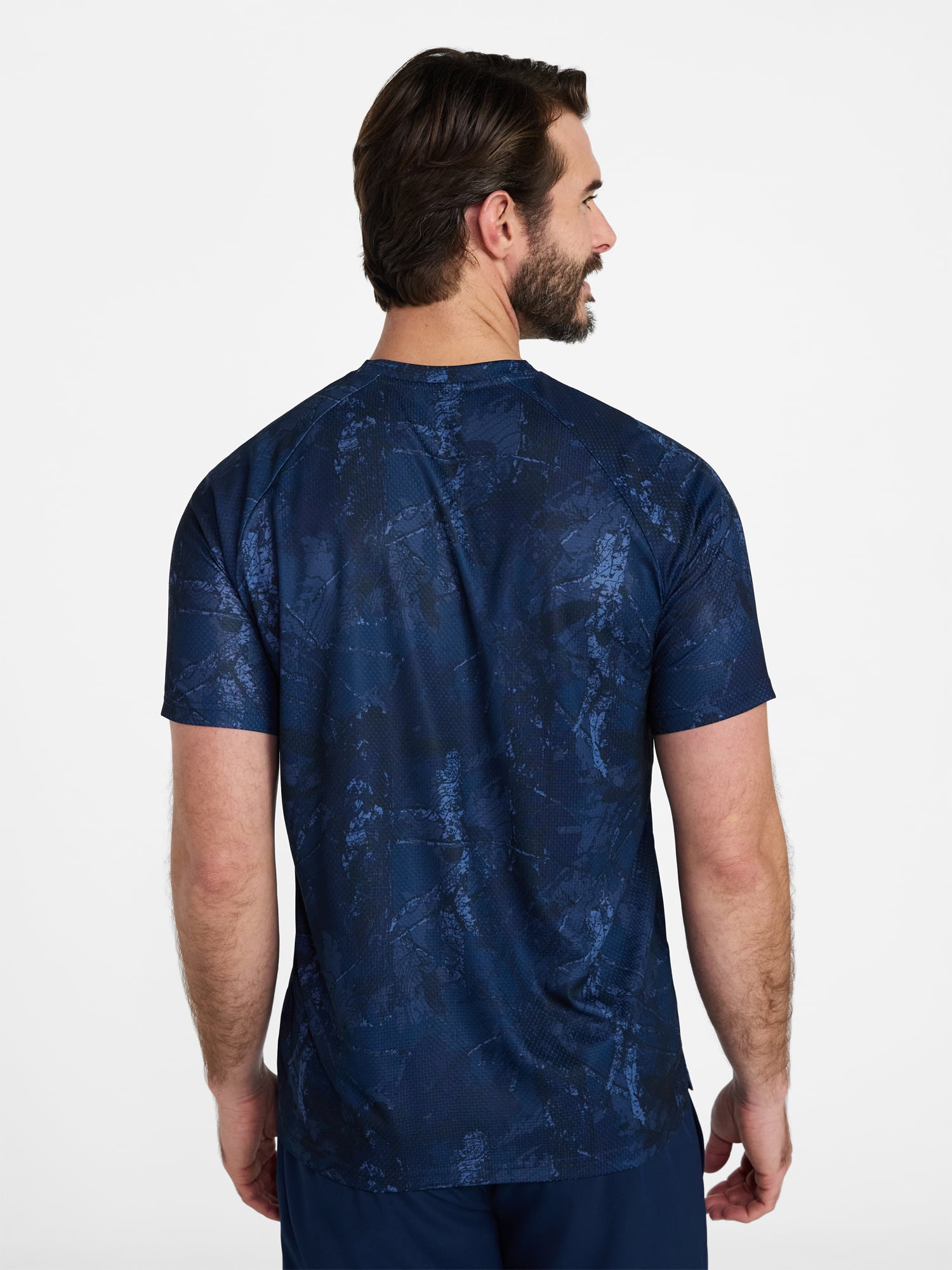 Athletic Works Men's and Big Men's DriWorks Mesh Tee with Short Sleeves, Sizes XS-5XL