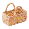 thumbnail image 2 of Quilted Floral Fabric Storage Basket, Decorative Organizer Bin with Handles, Vintage Print Basket for Home, Closet & Laundry, 2 of 6