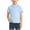 Blue-1, variant on 2-15Y Unisex Kids Striped Cuff Collared Tennis Tee Short Sleeve School Uniform Top for Boys Girls Summer Daily Outfit