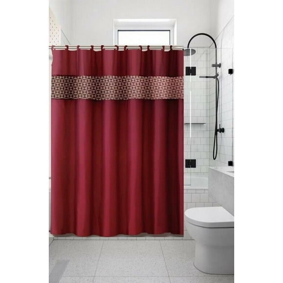 Burgundy Shower Curtain