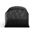 thumbnail image 4 of Safco Onyx Black Steel Metal Mesh Desk Organizer with 5 Upright Sections, 4 of 18