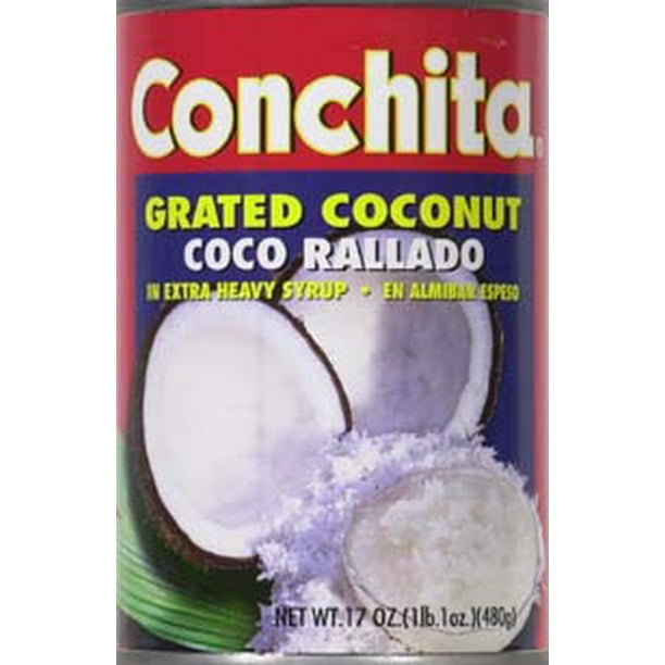 Grated Coconut In Tagalog Conchita Grated Coconut in Extra Heavy Syrup, 17 Oz Can - Walmart.com