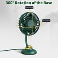 thumbnail image 2 of Portable Mini Car Fan Powerful Silent Fan 3 Speeds Settings 360° Rotation Car Desk Fan, 2 of 8