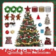thumbnail image 4 of Colgante de felpa para árbol de Navidad, Papá Noel, campana pequeña, alce, copo de nieve, estrella, bolsa de la suerte, bastón de caramelo, Feliz Año Nuevo（1pc honeycomb hat, 4 of 5