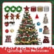 thumbnail image 4 of Guirnalda de decoración colgante para árbol de Navidad, cadena de cuentas, campana pequeña de Papá Noel, alce, copo de nieve, lazo, estrella, colgante, decoración de Año Nuevo, 4 of 5